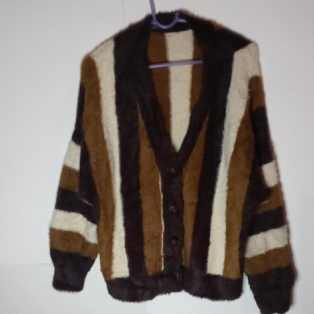 Republic Striped Vintage Lush Size Large Cardigan